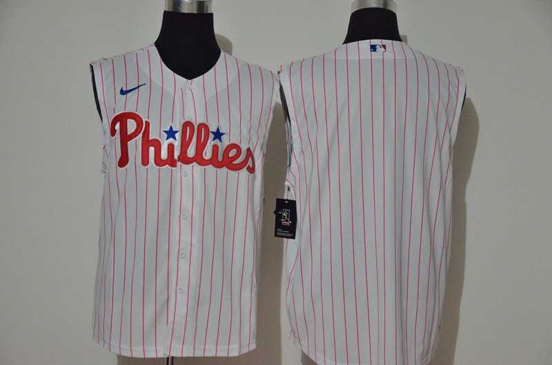 Phillies Blank White Nike Cool Base Sleeveless Jersey,We sell and wholesale Phillies Blank White Nike Cool Base Sleeveless Jersey on line form chian!